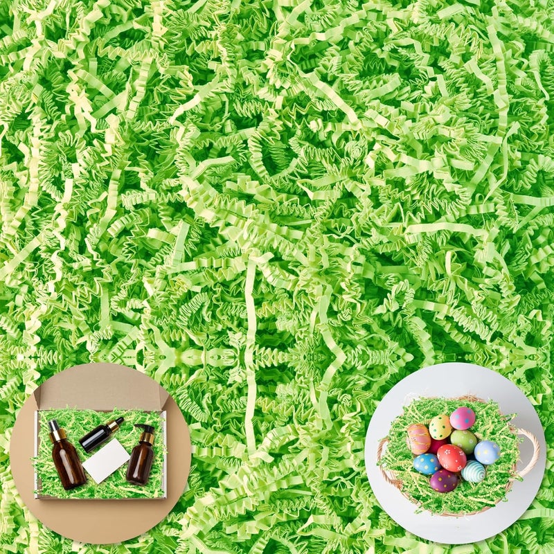 Darfukei Shredded Paper For Gift Baskets, Crinkle Paper Filler 1/2LB (8 oz) for easter basket grass, Crinkle Cut Paper Shred For Birthdays, Weddings,Boxes Bags, Anniversaries, Gift Wrapping - Image 1